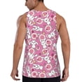thumbnail image 3 of Xecao Cute Rabbit Men's Tank Top Workout Quick Dry Sleeveless Gym Jogging Muscle Shirts Summer Swim Beach Tops, 3 of 9