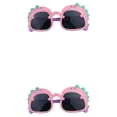 thumbnail image 1 of Sonducket Bebé dibujos animados dinosaurio estilo anteojos niños niñas niños gafas de sol gafas verano ojos personalidad divertida para rosa Rosa 2Conjunto, 1 of 6