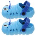 thumbnail image 1 of par de sandalias de playa antideslizantes con diseño de oruga, con dibujos animados, para niños y niñas (azul, talla 24, largo 14,5 cm), 1 of 6