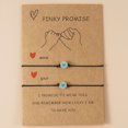 thumbnail image 2 of Pulseras a juego de distancia Pinky Promise para parejas, mejor amiga, BFF, pulsera de amistad, madre, hija, niña, él, su novia, novio ER, 2 of 6