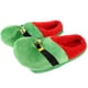 thumbnail image 1 of 1 par de pantuflas cálidas de felpa, antideslizantes, regalo de Navidad para adultos y niños, color verde, talla 41-47, 1 of 5