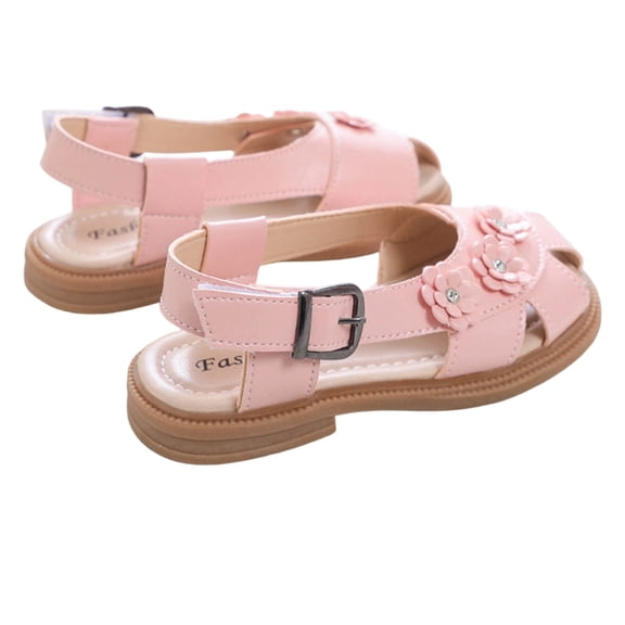 oqasdz Girls Sandals for Children Flat Espadrilles Lightweight Beach Play Shoes with Comfortable Sole Versatile Outdoor Summer Causal