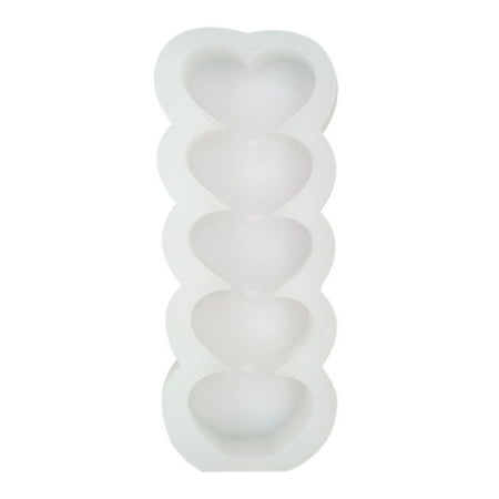 

3D Heart Shape Silicone Mold for Plaster Candle Making Baking Chocolate Cake Dessert Pastry Mousse Mould DIY Tools
