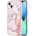 thumbnail image 2 of Slim Fit Phone Case for iPhone 15 (Not fit 15 Pro),Shiny Ring Kickstand Case for Girls,Camera and Screen Protection Cover for iPhone 15 (6.1 in.),ZHDD Rose Gold, 2 of 8