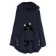 thumbnail image 2 of Pntutb - Sudadera con capucha para mujer con bordado de gato, talla grande Pntutb Pntutb-1384, 2 of 4