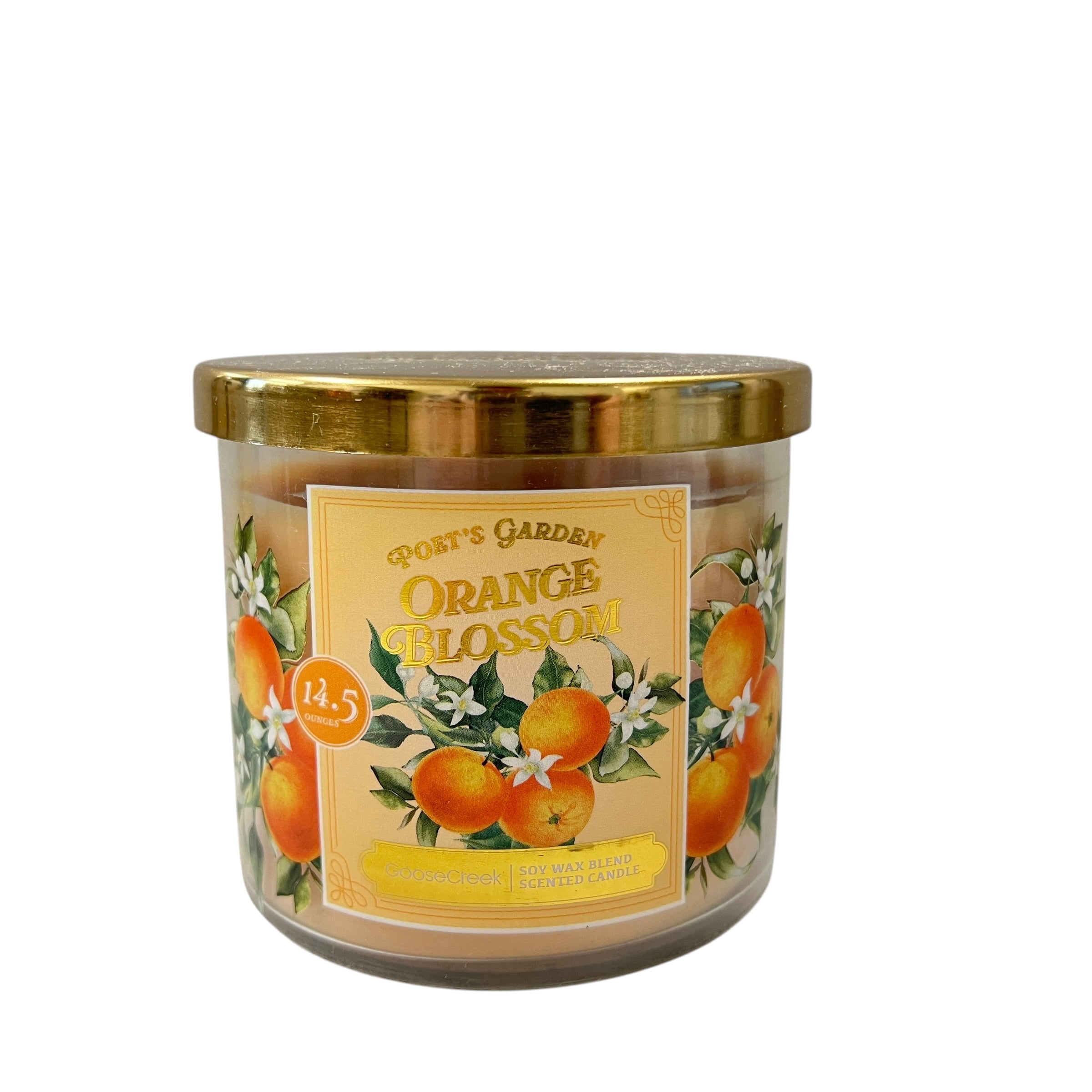 Goose Creek Orange Blossoms Scented 3 Wick Candle 14.5 oz