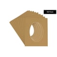 thumbnail image 2 of Rattan Acid Free 6x7.5 Oval Picture Frame Mat with White Core Bevel Cut for 3x5 Pictures - Fits, 2 of 3