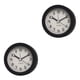 thumbnail image 1 of Billuyoard Reloj despertador de de escritorio nórdico, alarma de estudiante de forma redonda, luz nocturna, campana de noche, regalo para niños, Negro 2Conjunto, 1 of 6