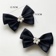 thumbnail image 3 of 2 Pcs DIY Crafts Charms Elegant Pearl Shoe Clips Shoe Decoration Shoes Buckle Bowknot PINK, 3 of 8