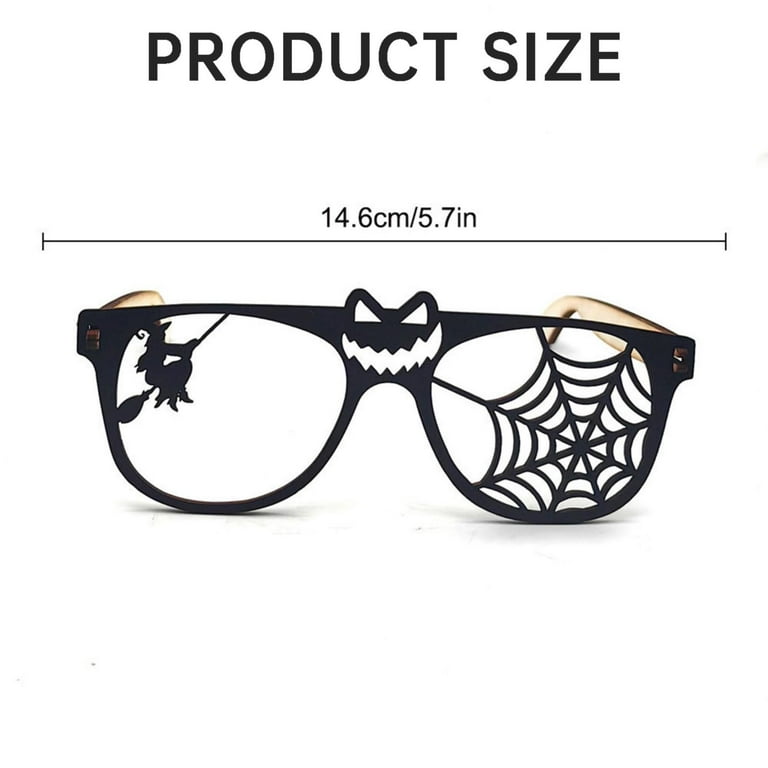 UYUH Halloween Glasses Halloween Funny Glasses Paper Novelty Glasses Bat Eyeball Sunglasses for Halloween Party Decorations for Home House Living Room Halloween Party Decorations Ornament Walmart