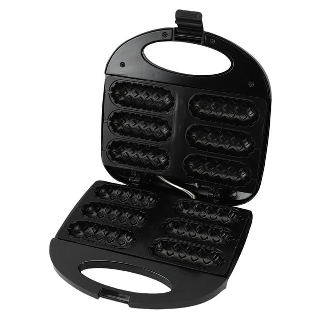 Corn Dog Maker, Hot Dog Toaster with Non Stick Coating Plate, Make 6 Corn Dogs, 750W Fast Heating & Auto Temperature Control, HotDog Waffle Machine