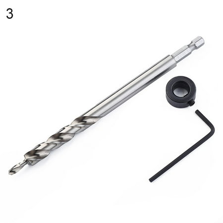 

SouthEle 90mm/95mm High-speed Steel Hex Carpenter Inclined Hole Positioning Drill Bit Set
