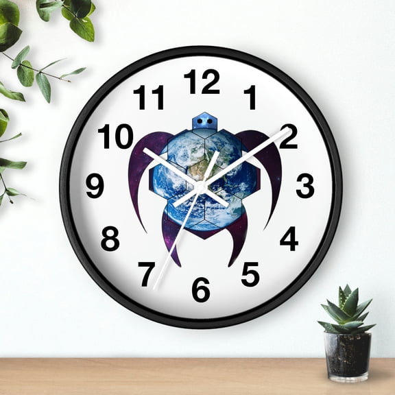 Earth Turtle Wall clock