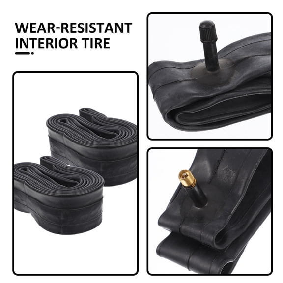 LEORX 2Set Cycling Tubes Replacement Inner Tubes for Bicycle Maintenance Black