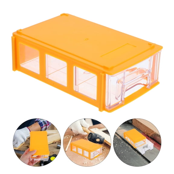 HONMEET Yellow Plastic Drawer Organizer for Desk and Workspace