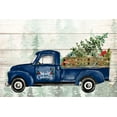 thumbnail image 2 of Allen, Kimberly 24x17 Black Ornate Wood Framed with Double Matting Museum Art Print Titled - Navy Christmas Truck, 2 of 4