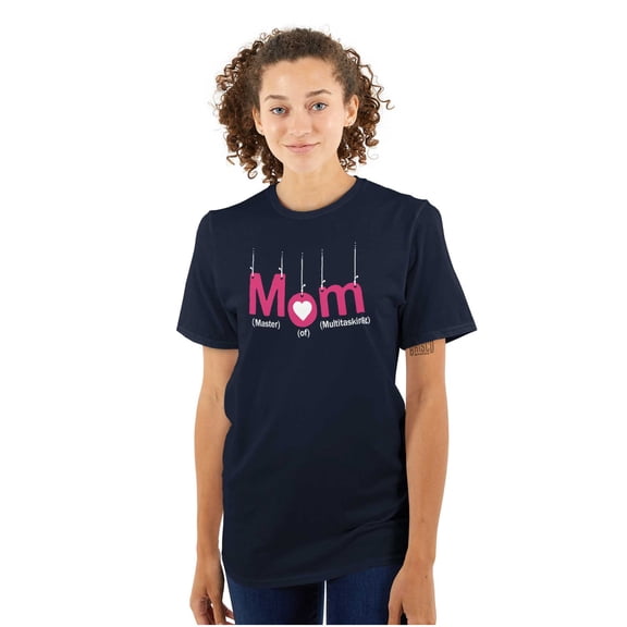 Funny Mom Master of Multitasking Women's Plus Size Graphic Tee Brisco Brands 2X