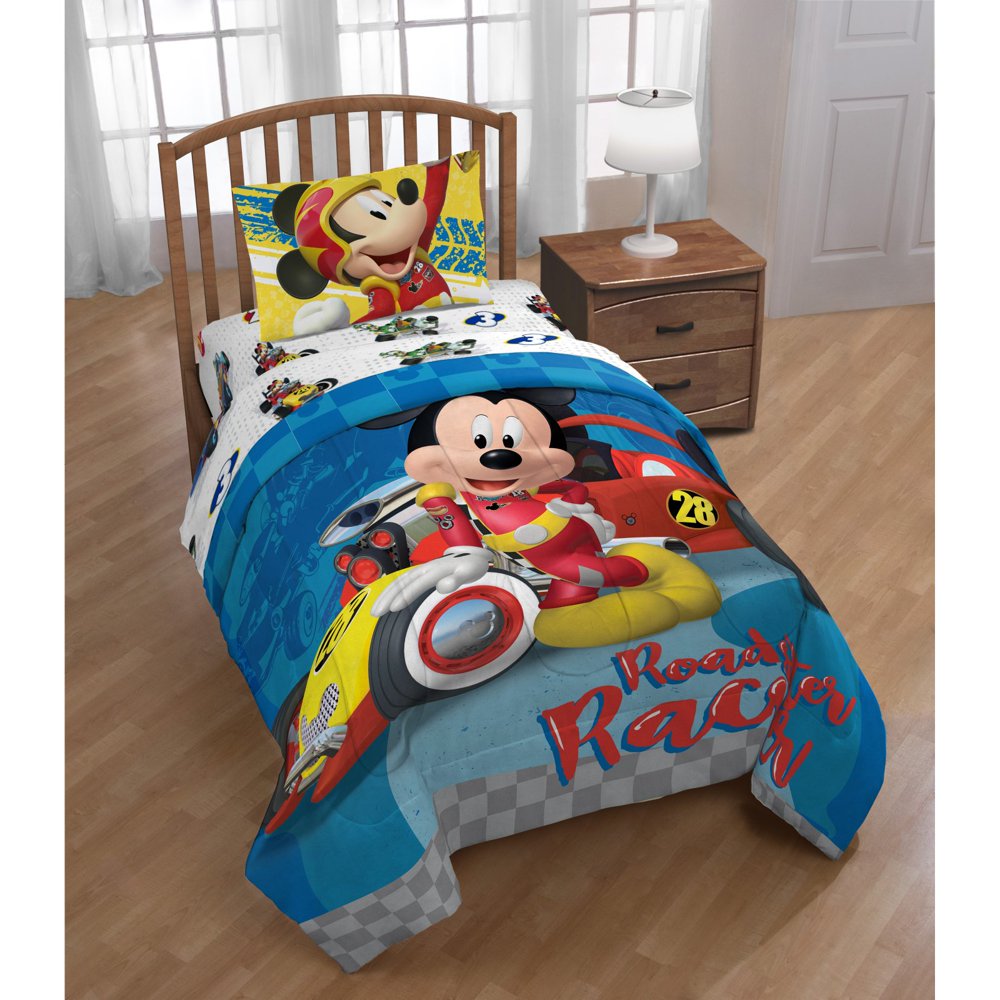 Mickey Mouse Clubhouse Roadster Racer Reversible Twin Comforter