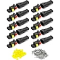 thumbnail image 1 of Conector eléctrico impermeable para coche de 10 Uds., conector de 2 pines, conector de cable para automóvil, para coche, camión y motocicleta, 1 of 5