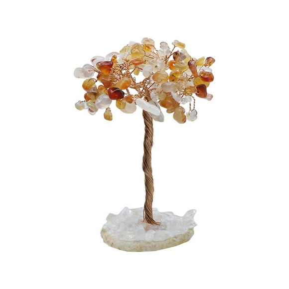 Natural Quartz Crystal Money Tree Natural Healing Crystal Gemstone Bonsai Tree