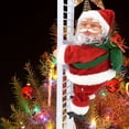 thumbnail image 4 of 2025 Gift for Family Christmas Electric Chimney Climbing Santa Claus Musical Toys,Ladder, 4 of 9
