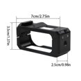 thumbnail image 3 of DJI Osmo Pocket 3 Nano Metal Rabbit Cage Multifunctional Frame Accessory, Quick Release, 1/4" Screw Mount, Aluminum Alloy & Silicone for Professional Action Camera Filming & Vlogging, 3 of 8