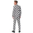thumbnail image 2 of OppoSuits Men's Checked Black White Squared Suit, 2 of 3