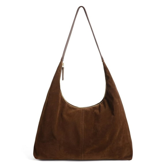 SUOSDEY Shoulder Bag for Women Suede Tote e Bag Satchels Crossbody Purse for Travel College Work Tote Handbag