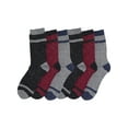 thumbnail image 2 of Angelina Men's Rib Knit Crew Socks (6-Pairs), 2 of 4