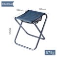 thumbnail image 3 of Bolsa de almacenamiento para taburete ShineTrip Silla de camping Aleación de aluminio plegable con azul JShteea Para Estrenar, 3 of 8