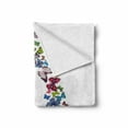thumbnail image 2 of Letter a Soft Flannel Fleece Throw Blanket, First Letter of Alphabet in Butterfly Form NatureBC Multiple Colors, Cozy Plush for Indoor and Outdoor Use, 50" x 60", Multicolor, by Ambesonne, 2 of 6