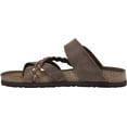 thumbnail image 3 of White Mountain Womens Hazy Leather Slip On Slide Sandals, 3 of 6