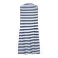 thumbnail image 3 of Annhoo Womens Summer Tank Dresses Striped Sleeveless Crew Neck A-Line Loose Casual Beach Mini Sundress with Pockets, 3 of 5