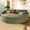 Green, variant on Harper & Bright Designs Oversized Double Chaise Lounge Sofa, Corduroy Curved Loveseat Sofa Half Moon Couch with Deep Seat and USB Ports for Living Room, Pink