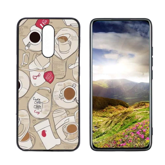 Coffee-Cup-79-85 Phone Case, Degined for LG Xpression Plus 2 Case Men Women, Flexible Silicone Shockproof Case for LG Xpression Plus 2