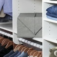 thumbnail image 4 of Household Essentials Adult Expandable Fabric Storage Bin, Gray, 4 of 10