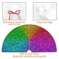 thumbnail image 4 of KLL 30" Christmas Tree Skirt Colorful Glitter Xmas Tree Skirts Mat for New Year Xmas Holiday Party Indoor Outdoor Home Decoration, 4 of 7