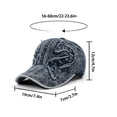 thumbnail image 3 of Iaqnaocc Classic Distressed Baseball Cap Vintage Washed Cotton Dad Hat Adjustable Unisex Low Profile Breathable Everyday Cap Khaki, 3 of 3