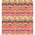 thumbnail image 3 of Ambesonne Eye Duvet Cover Sets, Wavy Lines Groovy Hippie, 2-Twin, Multicolor, 3 of 3