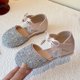 thumbnail image 2 of Niña Pequeño Vestido Zapatos Tamaño 8 Brillo Strass Estrella Botas de Cuero con Correa de Tobillo Ajustable para Boda de Cumpleaños de la Princesa, 2 of 9