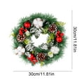 thumbnail image 3 of up to 70% off karymi Christmas Wreath Indoor and Outdoor Christmas Decoration Winter Wreath Christmas Flower and Golden Ball Christmas Wreath Christmas Decoration Pines Cones Mens Christmas Gifts, 3 of 6