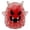 D005- Red, variant on Mini Seasonal Decoration, Ghost Decorations, Squeeze Toys, Halloween Toys, 2X2 Inch Orange Bead Filled Soft Squeeze Ghost for Relaxation, Classroom Party Hand Squeeze and Small