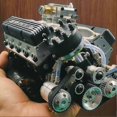 thumbnail image 3 of V8 Engine Resin Sculpture Kit - Gasoline Top-Down Engine Model Ornament, Engine-Themed Decorative Piece, 3 of 5
