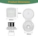 thumbnail image 2 of 36 piezas de tapas de plástico reutilizables de 20/410 para botellas, tapa de botella a prueba de derrames, transparente, 2 of 5