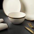 thumbnail image 2 of Thyme & Table Stoneware Bowl, Everest Collection, White, 2 of 4
