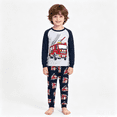 thumbnail image 5 of Toddler Boys Outfits Long Sleeve Crew Neck Cartoon Printing Top with Matching Pants for Casual Wear, 5 of 5