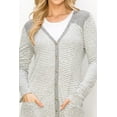 thumbnail image 4 of Mint Plus Pink - Round Neck Casual Pocket Front Cardigan: Stylish Comfort for Every Season, 4 of 5