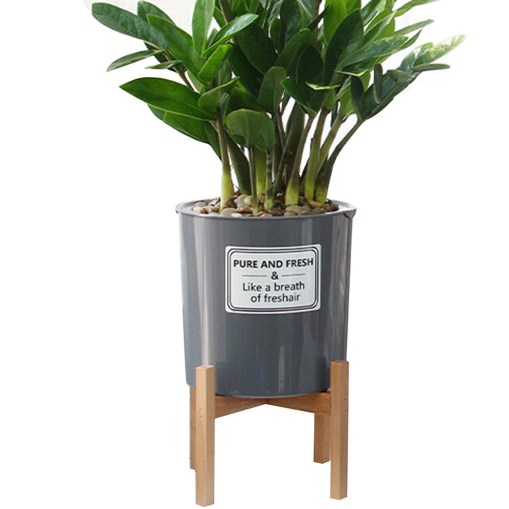 Wood Flower Pot Potted Rack Holder Modern Home Display Plant Stand for Indoors 