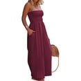 thumbnail image 3 of Strapless Women's Sleeveless Jumpsuit Summer Casual Loose Jumpsuit Women's with Pockets Jumpsuit, 3 of 3
