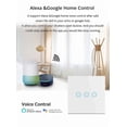 thumbnail image 2 of 4 Pcs Interrupteur de Volet Roulant Intelligent WiFi, Interrupteur de Volet Roulant Intelligent Connecté à Alexa et Google Home, 2 of 5